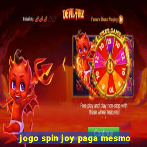 jogo spin joy paga mesmo